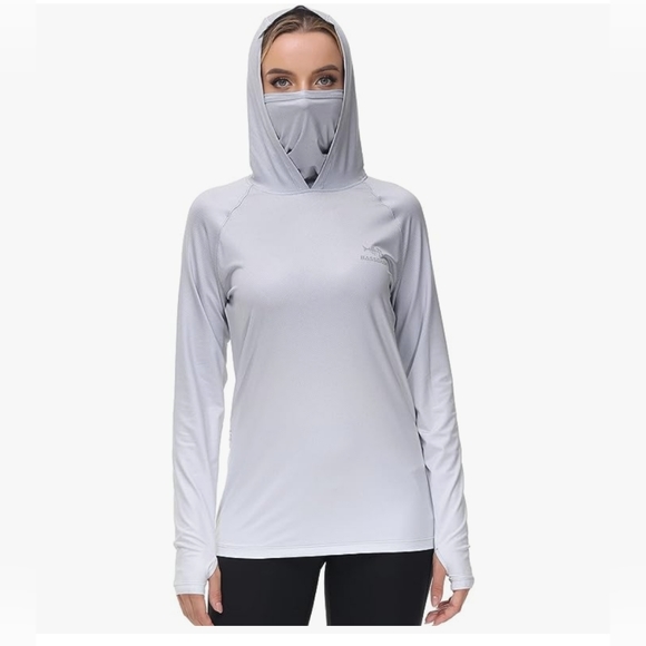 Bassdash hoodie sunshirt with face/neck gaiter - Picture 3 of 7